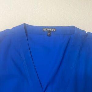 Three quarter sleeve high low blouse